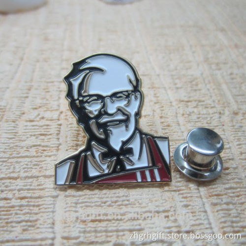 Popular KFC Badge Custom Design Metal Lapel Pin bulk lapel pin